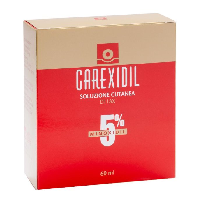 Carexidil 5% Soluzione Cutanea Flacone Da 60 Ml Carexidil 5% Soluzione Cutanea Flacone Da 60 Ml