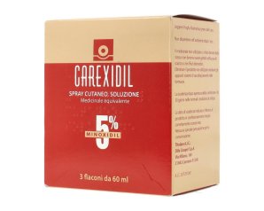 Carexidil 3 Flaconi Spray Soluz Cutanea  5% Minoxidil 60 ml