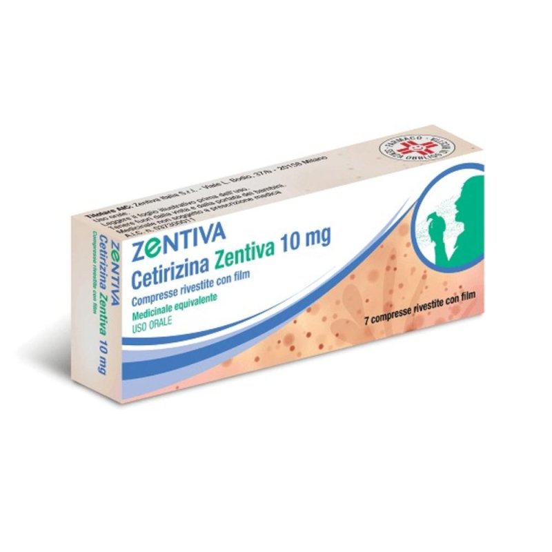 Cetirizina 10 mg 7 compresse Zentiva - Antistaminico per Rinite Allergica e Orticaria Cetirizina 10 mg 7 compresse Zentiva - Antistaminico per Rinite Allergica e Orticaria