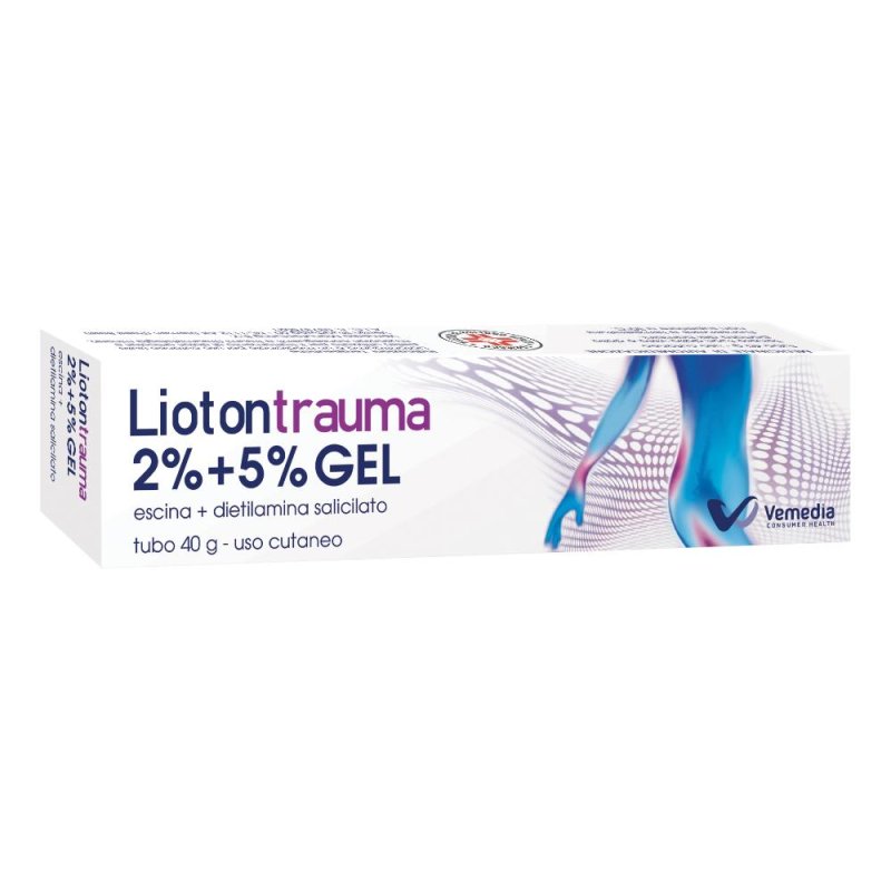 Liotontrauma Gel 2% + 5% Escina Dietilamina Salicilato Trattamento Piccoli Traumi 40g Liotontrauma Gel 2% + 5% Escina Dietilamina Salicilato Trattamento Piccoli Traumi 40g