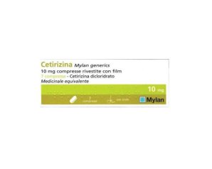 Cetirizina Mylan 10 mg 7 compresse - Trattamento per Rinite Allergica e Orticaria