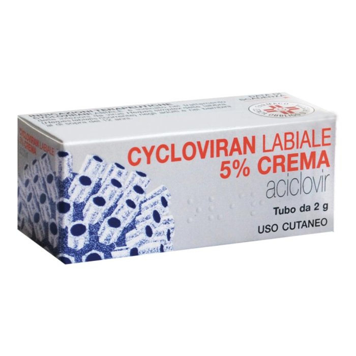 CYCLOVIRAN LABIALE*CREMA 2G 5% CYCLOVIRAN LABIALE*CREMA 2G 5%