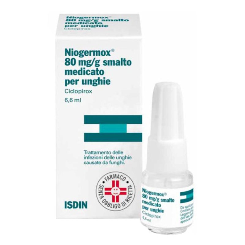 Niogermox Smalto Unghie 6,6ml - Trattamento Onicomicosi con Ciclopirox Niogermox Smalto Unghie 6,6ml - Trattamento Onicomicosi con Ciclopirox