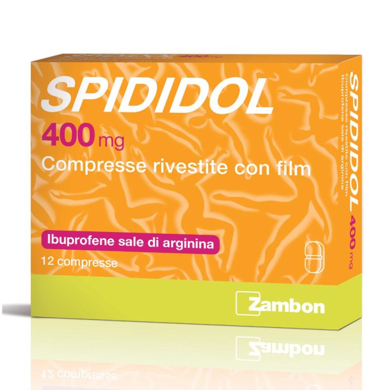 Spididol 400 mg 12 compresse rivestite ibuprofene sale di arginina per dolori e febbre