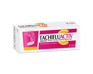Tachifluactiv influenza e raffreddore 500 mg/60 mg compresse effervescenti