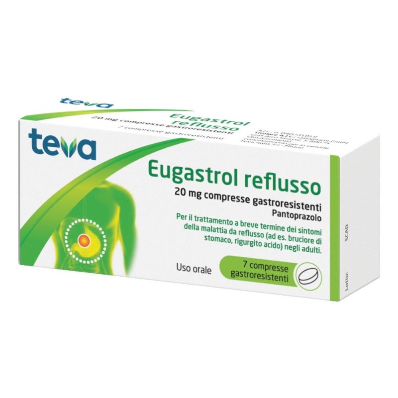 EUGASTROL Reflusso 20mg 7 Cpr EUGASTROL Reflusso 20mg 7 Cpr