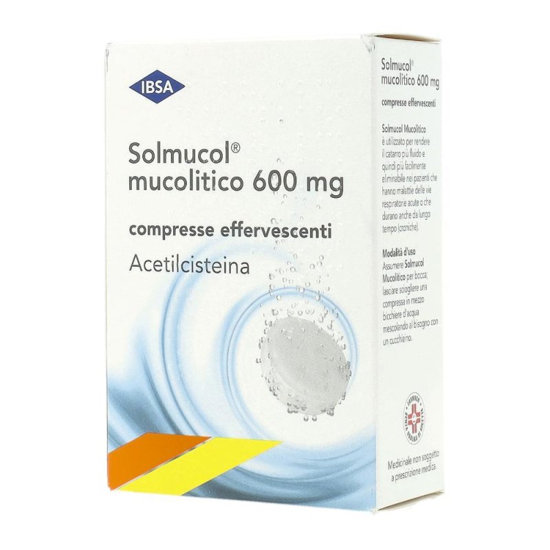 Solmucol Mucolitico 30 Compresse Effervescenti 600mg