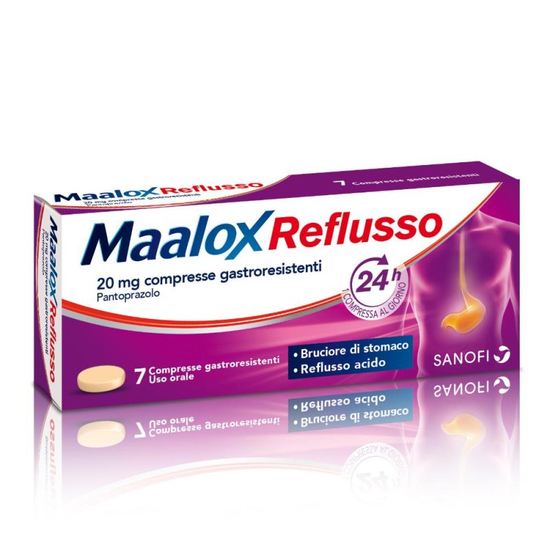 Maalox Reflusso 7 Compresse 20mg Maalox Reflusso 7 Compresse 20mg