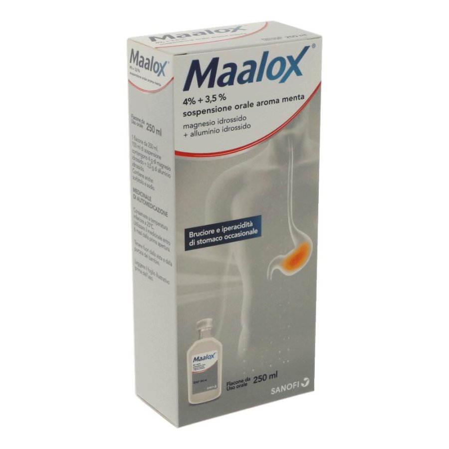 Maalox Os Sosp 250Ml 4%+3,5% Maalox Os Sosp 250Ml 4%+3,5%
