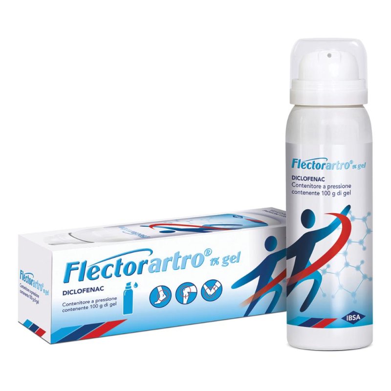 Flector artro 1% Gel Pressurizzato 100g  antinfiammatorio locale per dolori muscolari e articolari