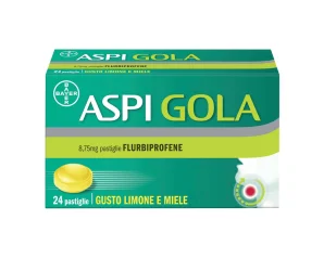 Aspi Gola 24 Pastiglie Limone Miele - Contro il mal di gola