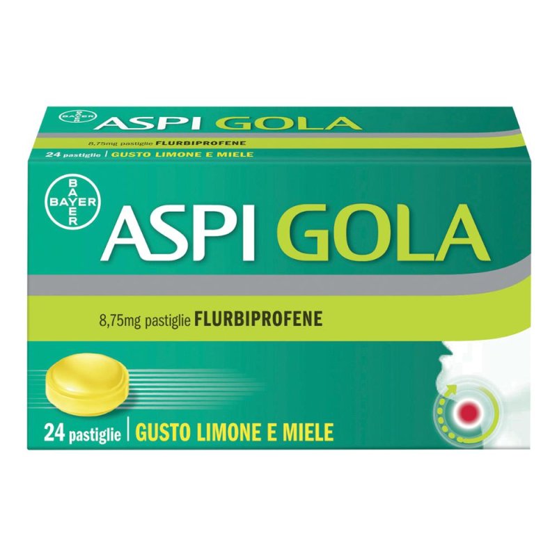 Aspi Gola 24 Pastiglie Limone Miele - Contro il mal di gola