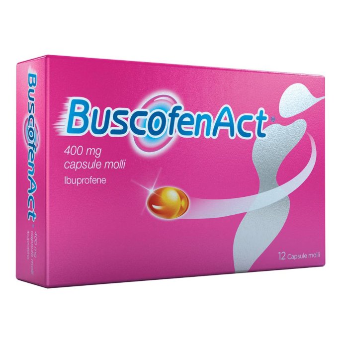 Buscofen Act 400 mg Ibuprofene Analgesico 12 Capsule