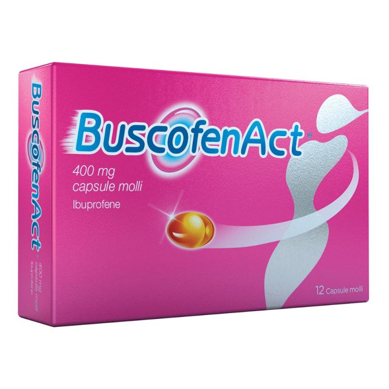Buscofen Act 400 mg Ibuprofene Analgesico 12 Capsule