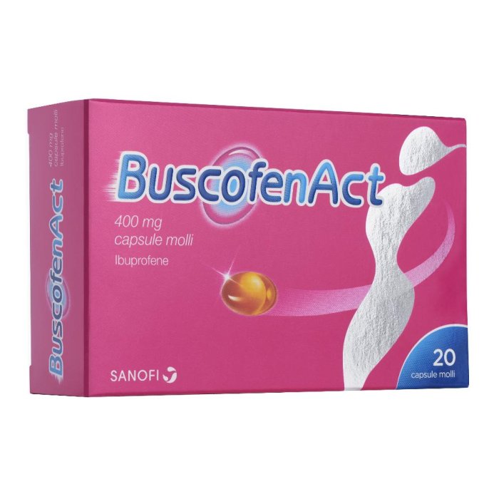 Buscofen act Antinfiammatorio Ibuprofene 20 Capsule  400 Mg