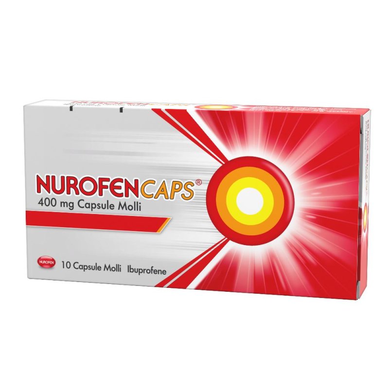 Nurofencaps 400 mg capsule molli 10 capsule &ndash; Ibuprofene efficace per dolore e infiammazione