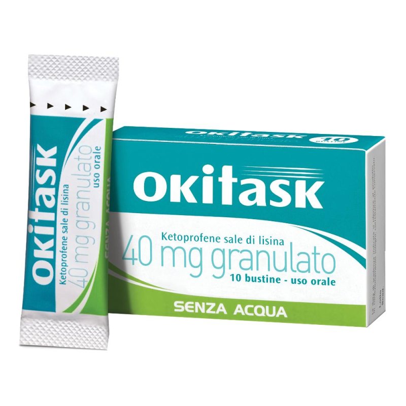 Okitask granulato 10 bustine orosolubili 40mg Okitask granulato 10 bustine orosolubili 40mg