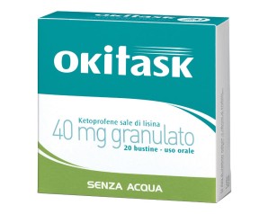 Okitask 40 mg Ketoprofene Sale di Lisina 20 Bustine
