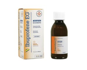 Ibuprofene Sciroppo Bambini Gusto Arancia 150 ml Sospensione Orale Antidolorifico e Antifebbrile