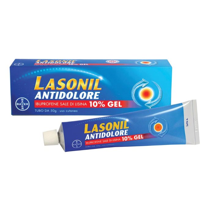 Lasonil Antidolore Gel Antidolorifico e Antinfiammatorio per Dolori Muscolari e Articolari, Tubo 50 grammi Lasonil Antidolore Gel Antidolorifico e Antinfiammatorio per Dolori Muscolari e Articolari, Tubo 50 grammi