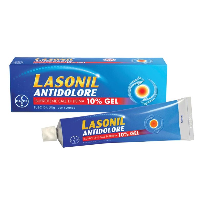 Lasonil Antidolore Gel Antidolorifico e Antinfiammatorio per Dolori Muscolari e Articolari, Tubo 50 grammi Lasonil Antidolore Gel Antidolorifico e Antinfiammatorio per Dolori Muscolari e Articolari, Tubo 50 grammi