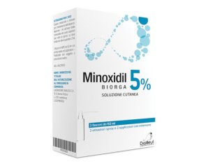 Minoxidil Biorga 5% Soluzione Cutanea 3x60ml