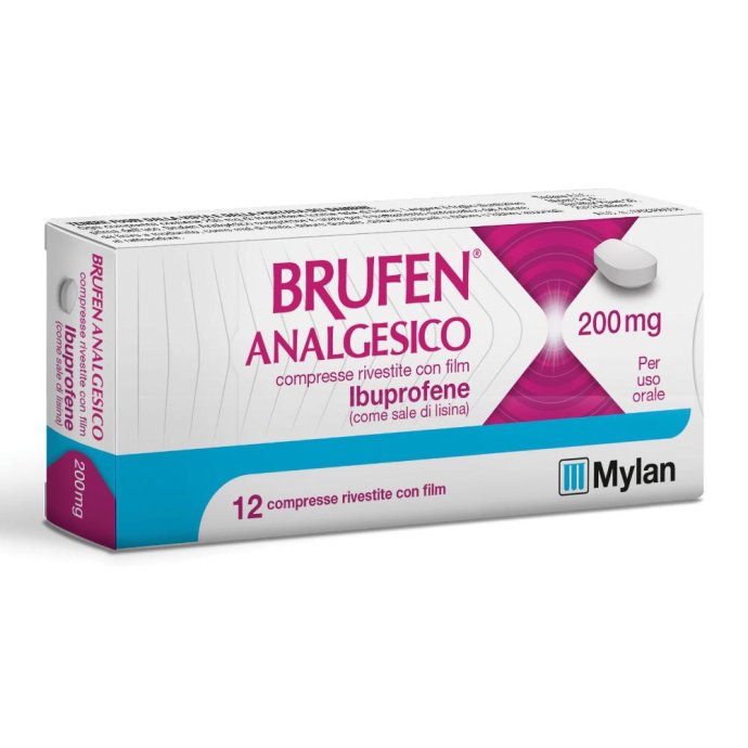 Brufen Analgesico 200Mg Ibuprofene Trattamento Del Dolore Da Lieve A Moderato 12 Compresse Brufen Analgesico 200Mg Ibuprofene Trattamento Del Dolore Da Lieve A Moderato 12 Compresse
