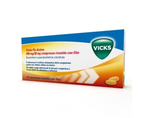 Vicks Flu Action 200 Mg/30 Mg Compresse Rivestite Con Film 12 Compresse In Blister
