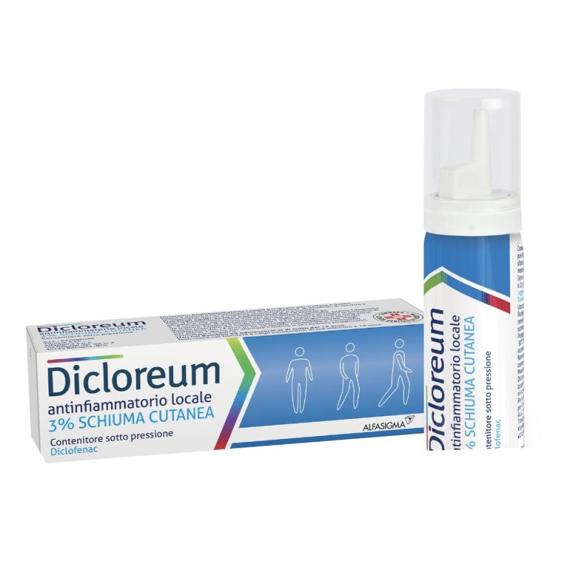 Dicloreum Ant Loc 3% Schiuma Cutanea Contenitore Sotto Pressione 1 Contenitore Da 50 G Dicloreum Ant Loc 3% Schiuma Cutanea Contenitore Sotto Pressione 1 Contenitore Da 50 G