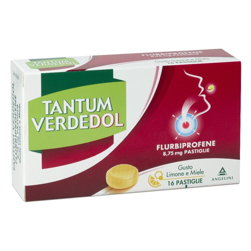Tantum Verdedol 8,75Mg Pastiglia Gusto Limone E Miele 16 Pastiglie In Blister Di Pvc/Pvdc Alluminio Tantum Verdedol 8,75Mg Pastiglia Gusto Limone E Miele 16 Pastiglie In Blister Di Pvc/Pvdc Alluminio