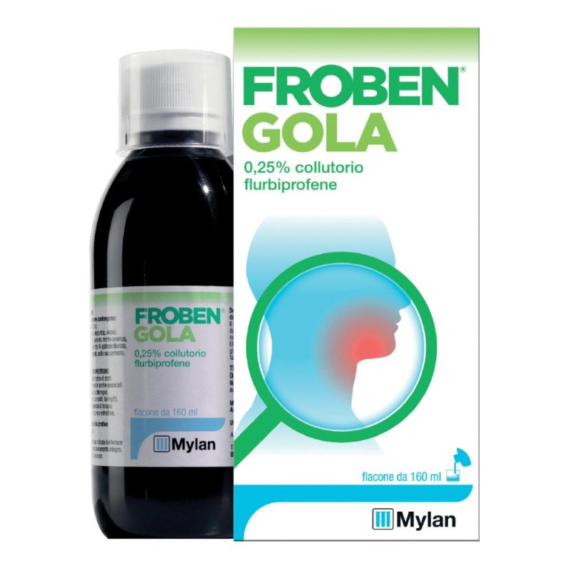 Froben Gola 0,25% Collutorio Flacone Da 160 Ml Froben Gola 0,25% Collutorio Flacone Da 160 Ml