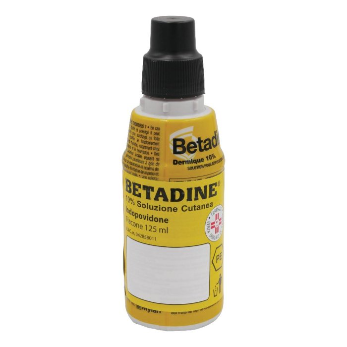 Betadine soluzione cutanea 10% 125 ml disinfettante per la pelle