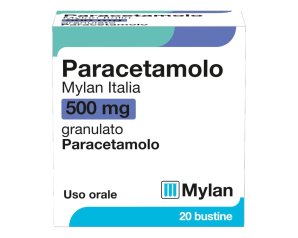 Paracetamolo Mylan 500mg 20 Bustine - Trattamento per Dolori e Febbre