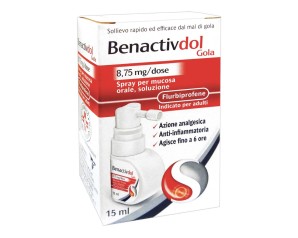 Benactivdol Gola 8,75 Mg/Dose Spray Per Mucosa Orale, Soluzione, 15Ml In Flacone Hdpe