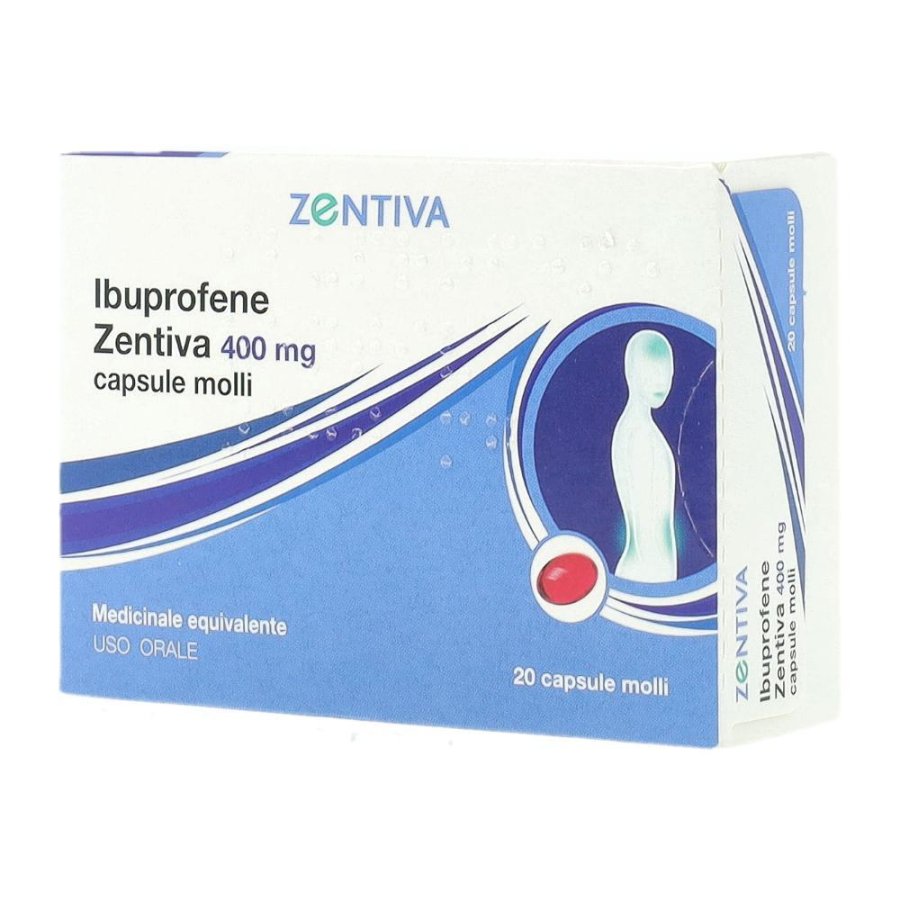 Ibuprofene Zentiva 400 mg 20 Capsule molli Ibuprofene Zentiva 400 mg 20 Capsule molli