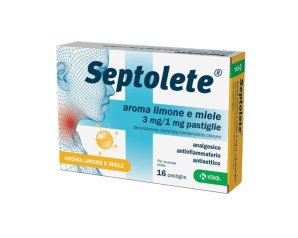 Septolete Aroma Limone e Miele 3mg/1mg per mucosa Orale 16 pastiglie