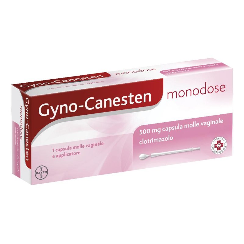 GynoCanesten Mono 500 mg capsula molle vaginale - Trattamento infezioni vaginali GynoCanesten Mono 500 mg capsula molle vaginale - Trattamento infezioni vaginali