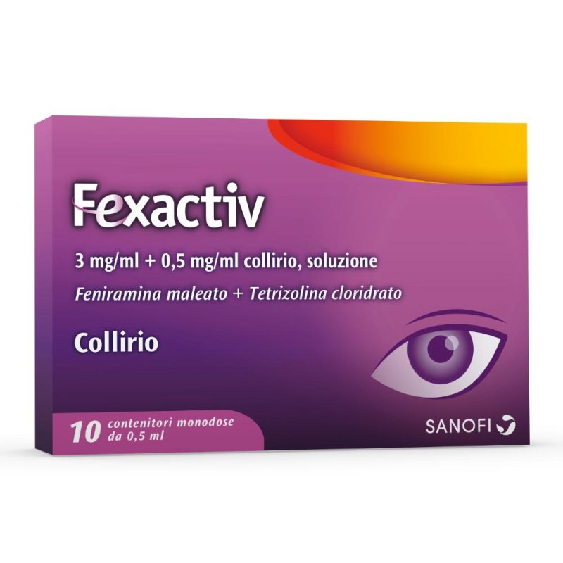 Fexactiv Collirio 10 flaconcini monodose 0,5Ml Fexactiv Collirio 10 flaconcini monodose 0,5Ml