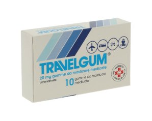 Travelgum 20 mg 10 Gomme da Masticare Medicate - Per il Sollievo dalla Cinetosi
