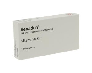Benadon 10 compresse gastroresistenti 40 mg - integratore di vitamina B6 ad alto dosaggio