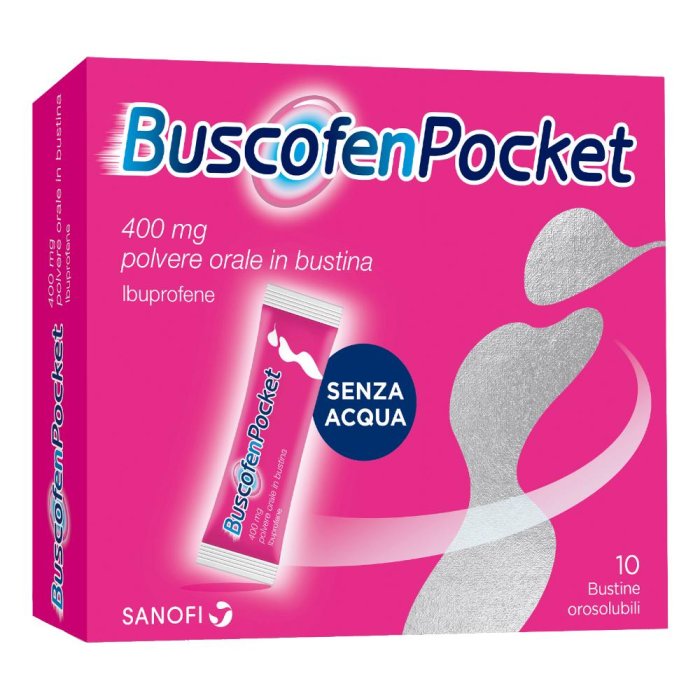 Buscofen Pocket 400mg Con Ibuprofene Analgesico Contro Dolori Da Ciclo 10 Bustine