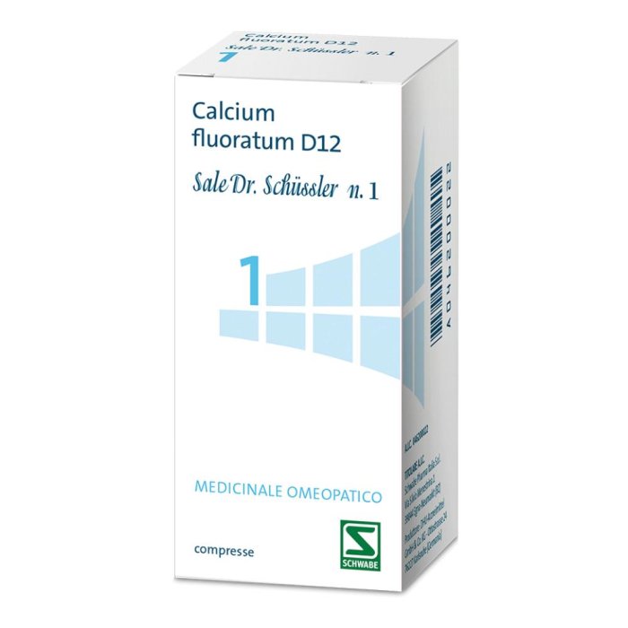 Calcium Fluoratum Diluizione Decimale Hahnemanniana 12, 200 Compresse &ndash; Integratore di Calcium per Ossa, Denti e Pelle &ndash; Deutsche Hom&ouml;opathie Union