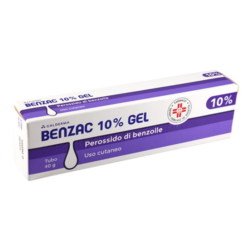 Benzac 10% gel 40 g - gel antiacne al perossido di benzoile