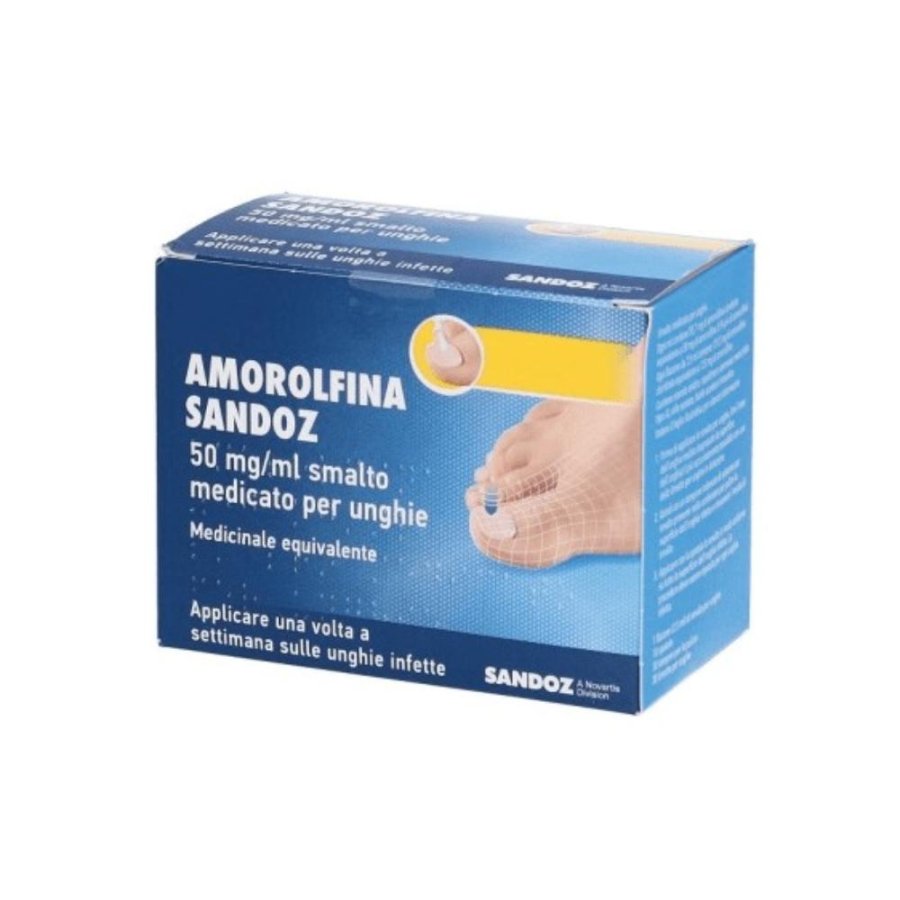 Amorolfina Sandoz 50 mg/ml smalto medicato per unghie Amorolfina Sandoz 50 mg/ml smalto medicato per unghie