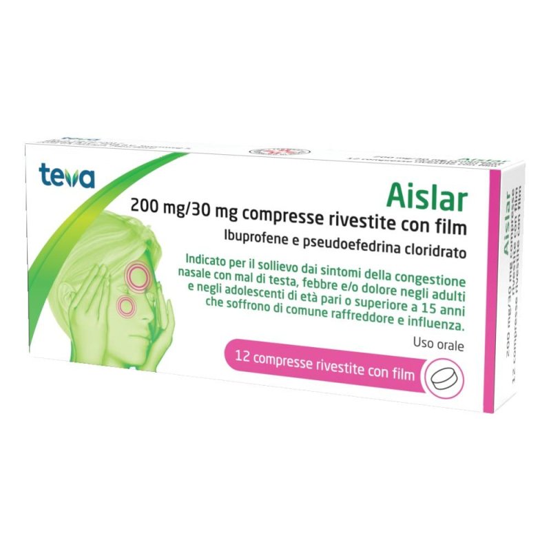 AISLAR 200 mg 30 mg 12 Compresse | Farmaco in Compresse per Uso Orale Formato Blister da 12 AISLAR 200 mg 30 mg 12 Compresse | Farmaco in Compresse per Uso Orale Formato Blister da 12
