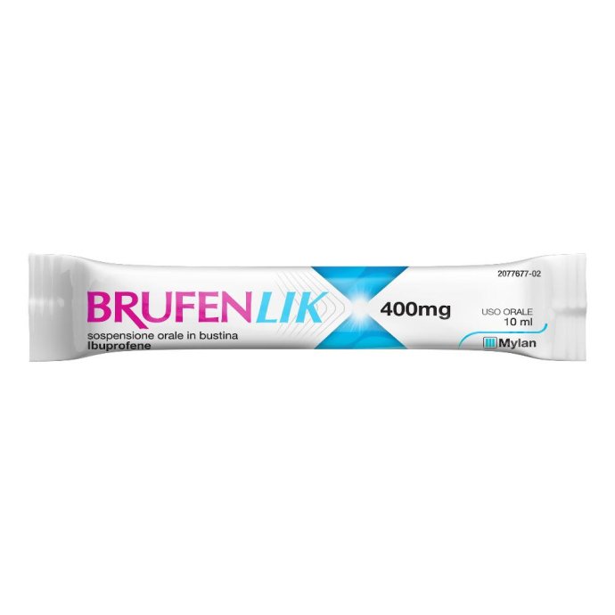 Brufenlik 400 mg Ibuprofene 20 Bustine da 10 ml Brufenlik 400 mg Ibuprofene 20 Bustine da 10 ml