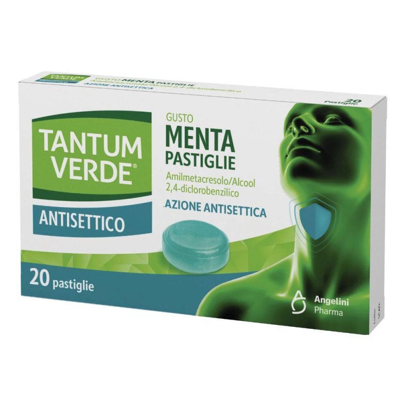 Tantum Verde Antisettico 20 Pastiglie Gusto Menta Tantum Verde Antisettico 20 Pastiglie Gusto Menta