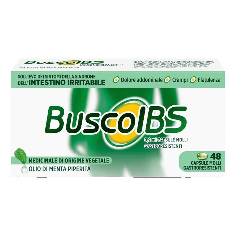 BuscoIBS Disturbi Intestino Irritabile 48 capsule molli BuscoIBS Disturbi Intestino Irritabile 48 capsule molli