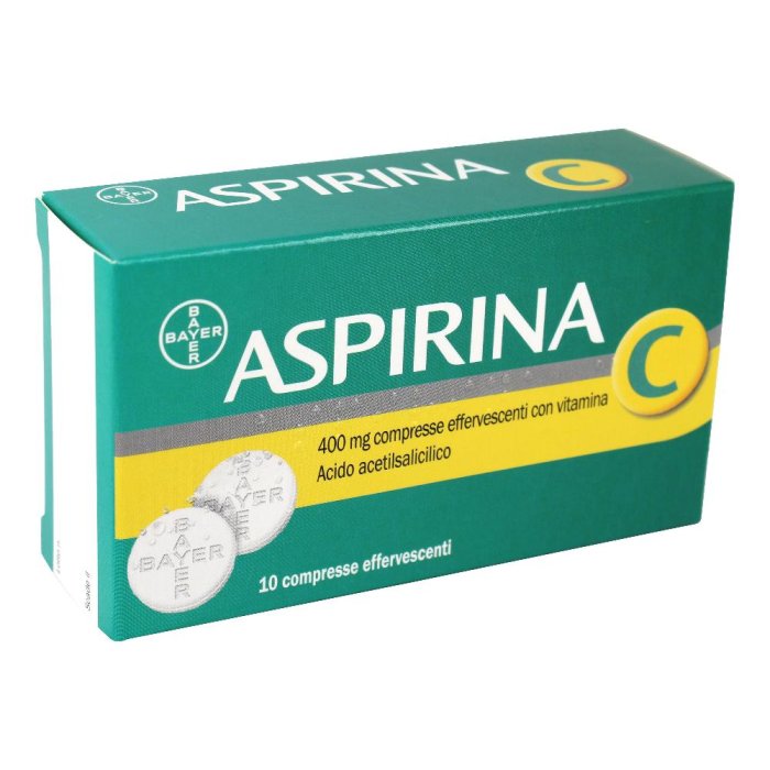 Aspirina C 400 mg + 240 mg Compresse Effervescenti 10 pezzi Analgesico Antinfiammatorio Antipiretico