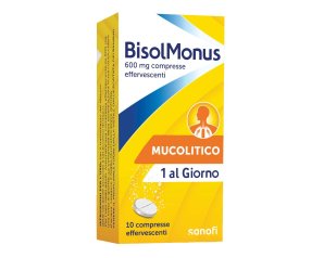  BisolMonus 600mg per Tosse e Raffreddore 10 Compresse Effervescenti